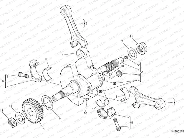 CONNECTING RODS [MOD:SCR800CR]