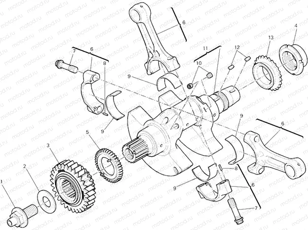 CONNECTING RODS » VALVE DRIVE