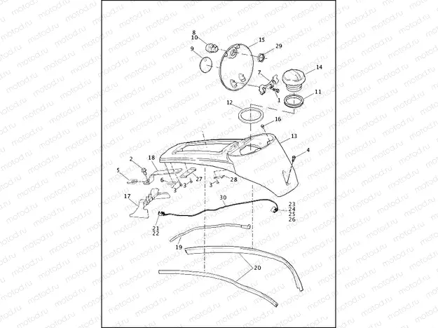 CONSOLE, FUEL TANK