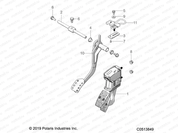 CONTROLS | CONTROLS, FOOT CONTROLS - T20AAPHD/RHB (C0513849)