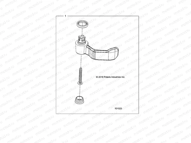 CONTROLS | CONTROLS, THROTTLE ASSEMBLY, THROTTLE LEVER KIT - A20SDE57F1/S57C5 (101025)
