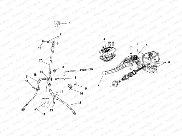 CONTROLS - MASTER CYLINDER/BRAKE LINE - A01CB32AA (4963966396B007) | CONTROLS - MASTER CYLINDER/BRAKE LINE - A01CB32AA (4963966396B007)