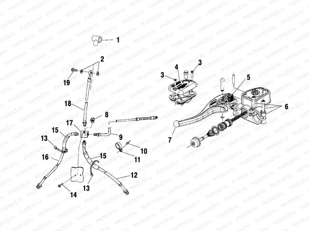 CONTROLS - MASTER CYLINDER/BRAKE LINE - A02CK42AA/AB (4970327032B07) | CONTROLS - MASTER CYLINDER/BRAKE LINE - A02CK42AA/AB (4970327032B07)