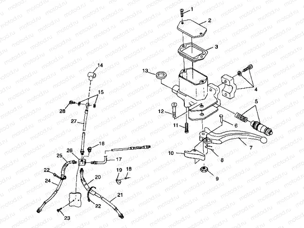 CONTROLS - MASTER CYLINDER/BRAKE LINE - A99CC28CA (4949484948b010) | CONTROLS - MASTER CYLINDER/BRAKE LINE - A99CC28CA (4949484948b010)