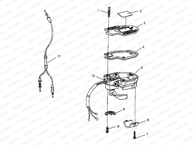 CONTROLS - THROTTLE ASM./CABLE 2x4 400L W947540 (4926752675B007) | CONTROLS - THROTTLE ASM./CABLE 2x4 400L W947540 (4926752675B007)