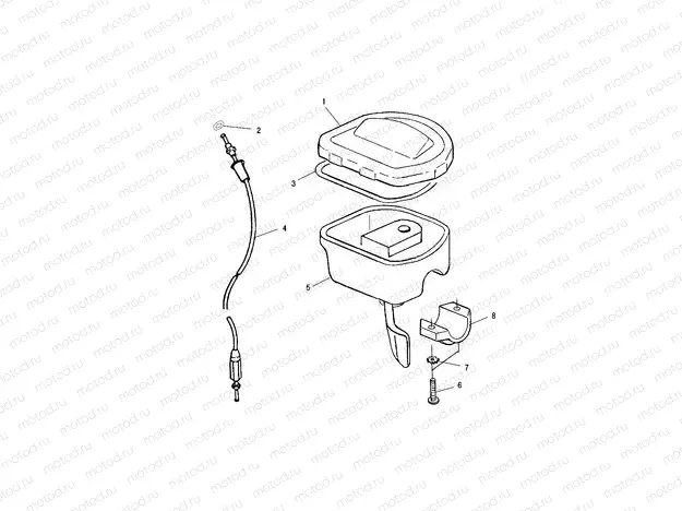 CONTROLS - THROTTLE ASM./CABLE - A01BA50AA (4963716371B008) | CONTROLS - THROTTLE ASM./CABLE - A01BA50AA (4963716371B008)