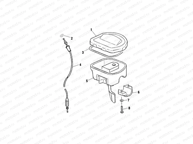 CONTROLS - THROTTLE ASM/CABLE - A02CK42AA/AB (4970327032B06) | CONTROLS - THROTTLE ASM/CABLE - A02CK42AA/AB (4970327032B06)