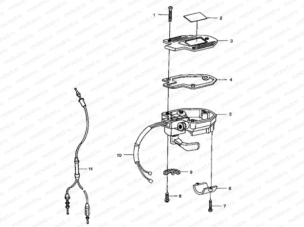 CONTROLS - THROTTLE ASM./CABLE - A99AA25CA (4949594959b001) | CONTROLS - THROTTLE ASM./CABLE - A99AA25CA (4949594959b001)