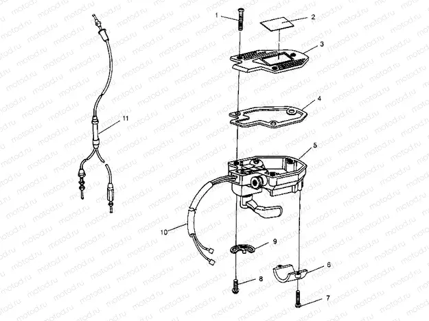 CONTROLS - THROTTLE ASM./CABLE Trail Blazer W947221 (4926832683B006) | CONTROLS - THROTTLE ASM./CABLE Trail Blazer W947221 (4926832683B006)