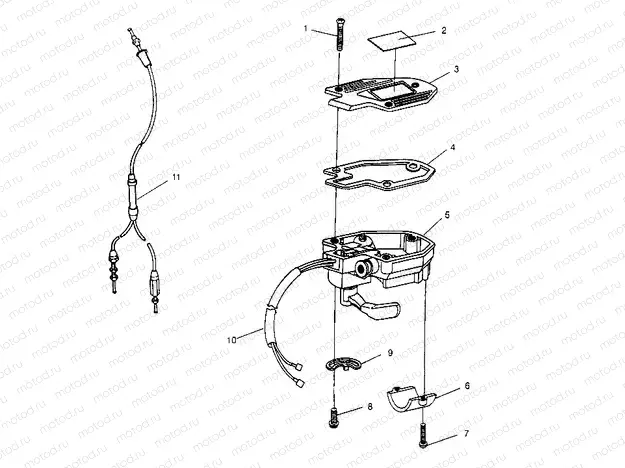 CONTROLS - THROTTLE ASM./CABLE Trail Blazer W957221 (4930363036B004) | CONTROLS - THROTTLE ASM./CABLE Trail Blazer W957221 (4930363036B004)