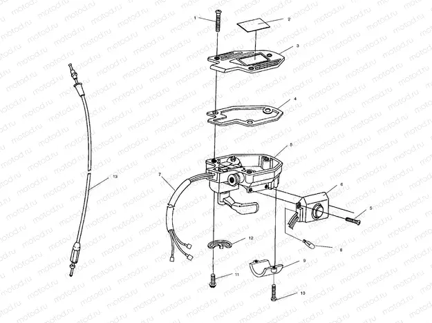 CONTROLS - THROTTLE ASM./CABLE - W958144 (4926862686b011) | CONTROLS - THROTTLE ASM./CABLE - W958144 (4926862686b011)