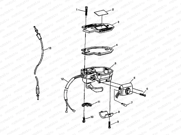 CONTROLS - THROTTLE ASM./CABLE - W98BC50A (4944994499b011) | CONTROLS - THROTTLE ASM./CABLE - W98BC50A (4944994499b011)