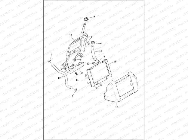 COOLANT DISTRIBUTION, AIR-COOLED