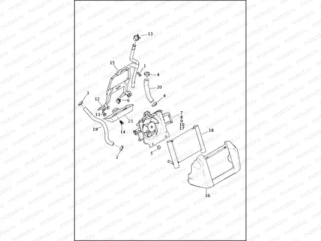 COOLANT DISTRIBUTION, AIR-COOLED