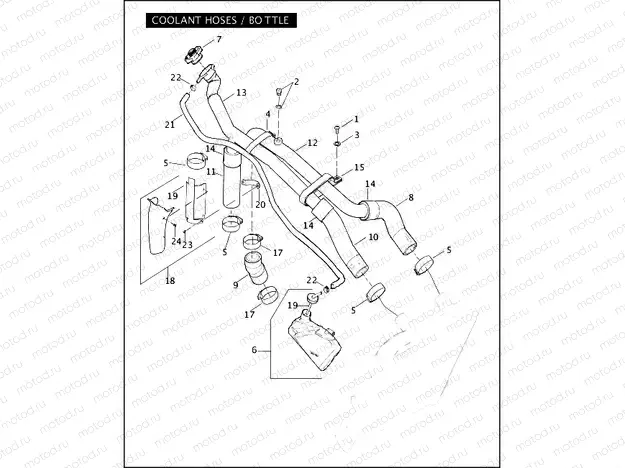 COOLANT HOSES / BOTTLE
