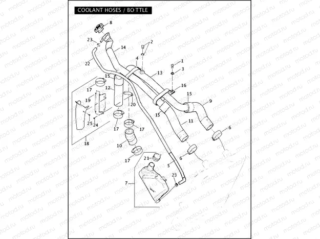 COOLANT HOSES / BOTTLE