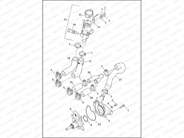 COOLANT PUMP & THERMOSTAT