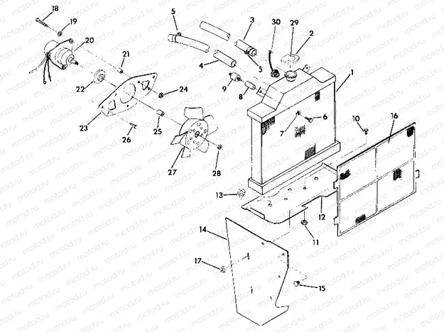 COOLING SYSTEM  350 4X4 - Update (4919831983007A) | COOLING SYSTEM  350 4X4 - Update (4919831983007A)