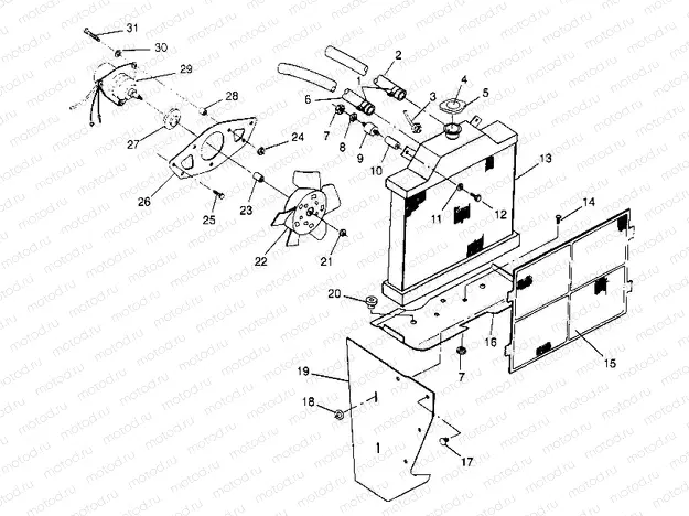 COOLING SYSTEM  4X4 400L W948140 (4926772677A009) | COOLING SYSTEM  4X4 400L W948140 (4926772677A009)