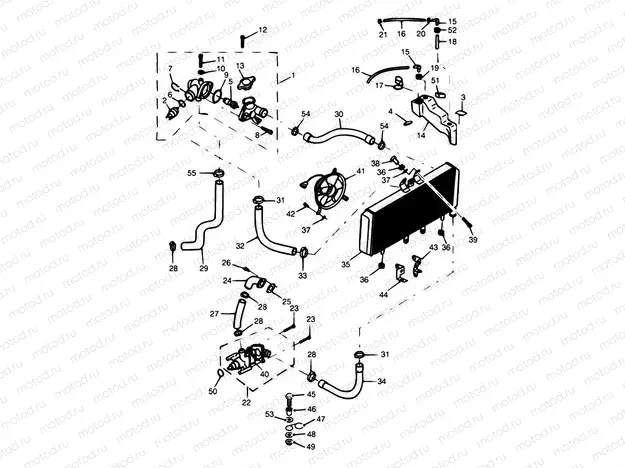 Cooling System 955cc Engine