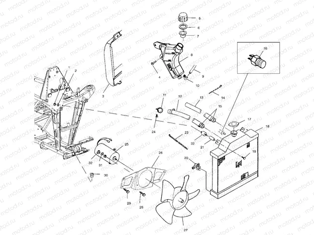 COOLING SYSTEM - A01BA50AA (4963716371A007) | COOLING SYSTEM - A01BA50AA (4963716371A007)