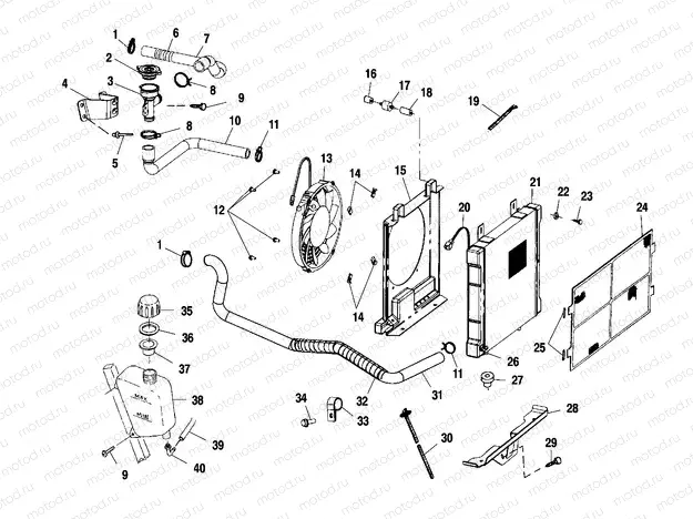 COOLING SYSTEM - A01CH42AA (4964436443A009) | COOLING SYSTEM - A01CH42AA (4964436443A009)