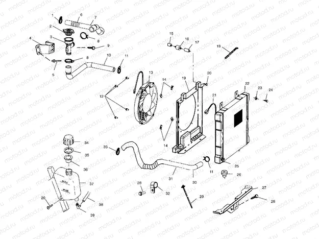 COOLING SYSTEM - A04CH50AA/AC/AE/AG (4986088608A10) | COOLING SYSTEM - A04CH50AA/AC/AE/AG (4986088608A10)