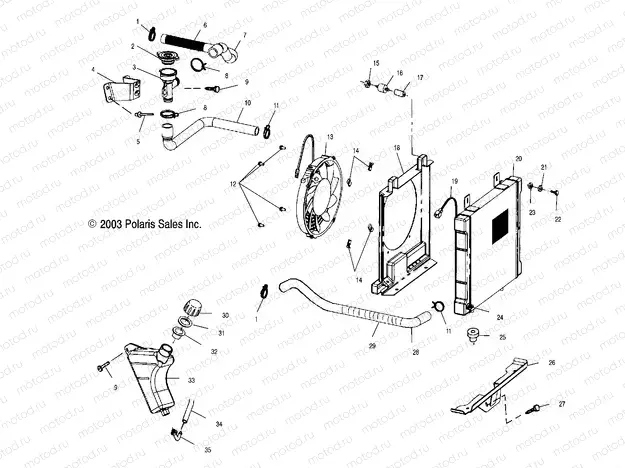 COOLING SYSTEM - A04CL50AA (4986288628A07) | COOLING SYSTEM - A04CL50AA (4986288628A07)