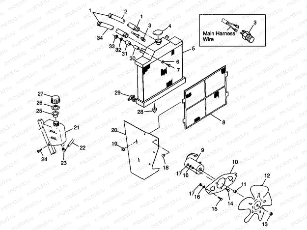 COOLING SYSTEM Magnum 2X4 W98AA42A (4945524552A009) | COOLING SYSTEM Magnum 2X4 W98AA42A (4945524552A009)