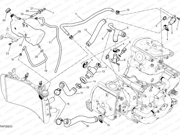 COOLING SYSTEM [MOD:M 1200]