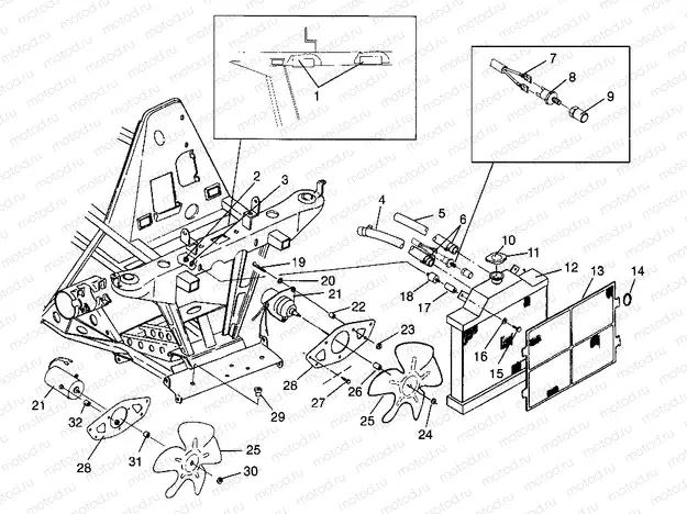 COOLING SYSTEM Scrambler W967840 (4935823582A010) | COOLING SYSTEM Scrambler W967840 (4935823582A010)