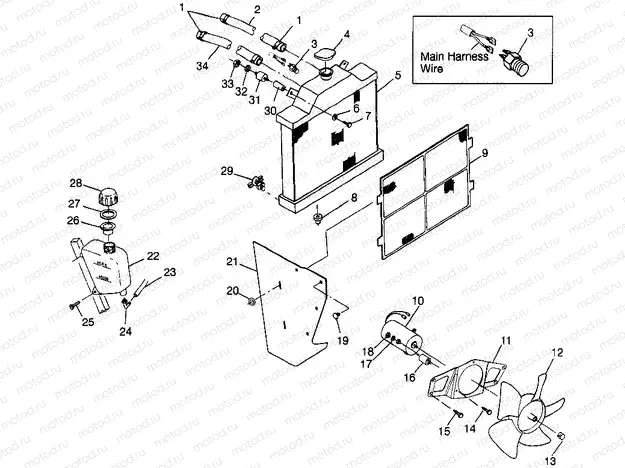 COOLING SYSTEM - W98AE50A (4946394639a010) | COOLING SYSTEM - W98AE50A (4946394639a010)