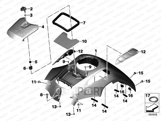 COVER FOR FUEL TANK