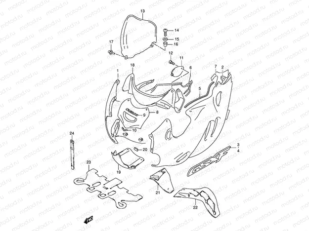 COWLING BODY (MODEL K4)