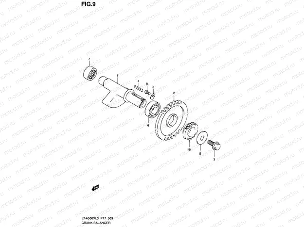 CRANK BALANCE SHAFT