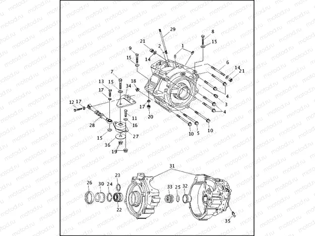 CRANKCASE (2 OF 2)