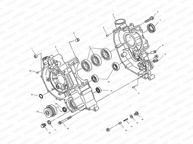 CRANKCASE - A00CL50AA (4954815481D005) | CRANKCASE - A00CL50AA (4954815481D005)