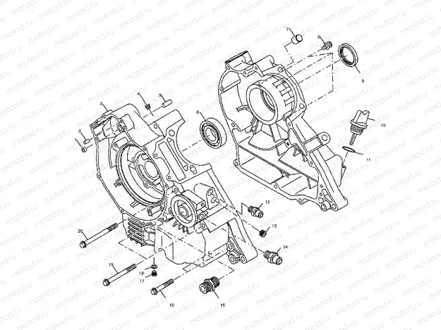 CRANKCASE - A01AA32AA (4963816381C009) | CRANKCASE - A01AA32AA (4963816381C009)