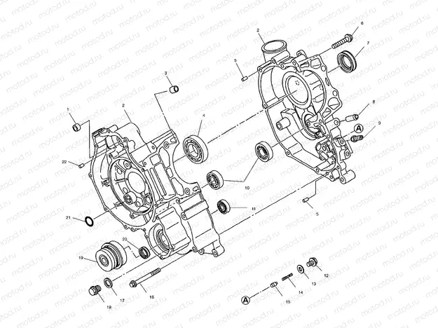 CRANKCASE - A02BG50AA/AC (4970027002C13) | CRANKCASE - A02BG50AA/AC (4970027002C13)