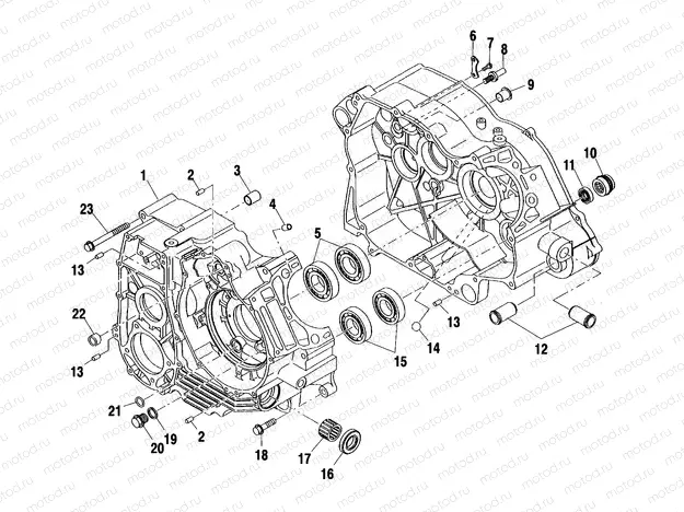 CRANKCASE - A02CK42AA/AB (4970327032C06) | CRANKCASE - A02CK42AA/AB (4970327032C06)