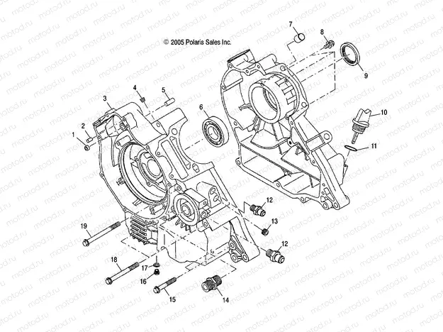 CRANKCASE - A04CD32AA/AB/AC/FB (4999201699920169C12) | CRANKCASE - A04CD32AA/AB/AC/FB (4999201699920169C12)