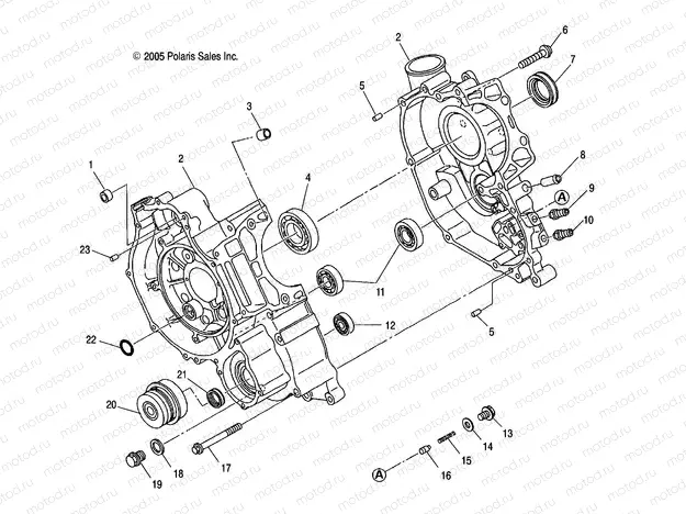 CRANKCASE - A06MH46 ALL OPTIONS (4999201549920154C12) | CRANKCASE - A06MH46 ALL OPTIONS (4999201549920154C12)