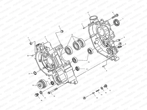 CRANKCASE - A99AE50DA (4949204920d011) | CRANKCASE - A99AE50DA (4949204920d011)