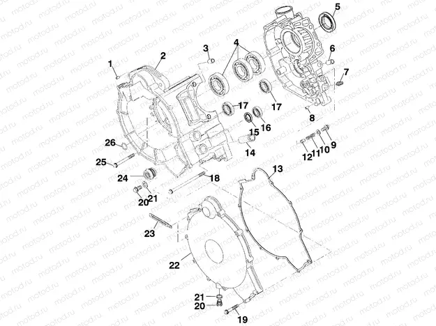 CRANKCASE - A99CH45CA (4949154915D006) | CRANKCASE - A99CH45CA (4949154915D006)