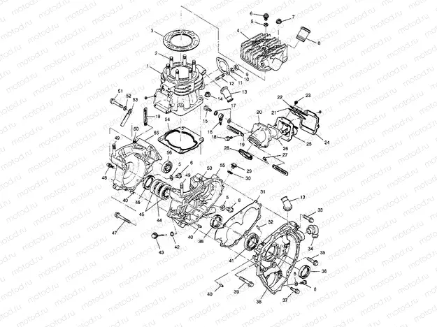 CRANKCASE and CYLINDER 2x4 400L W947540 (4926752675C007) | CRANKCASE and CYLINDER 2x4 400L W947540 (4926752675C007)