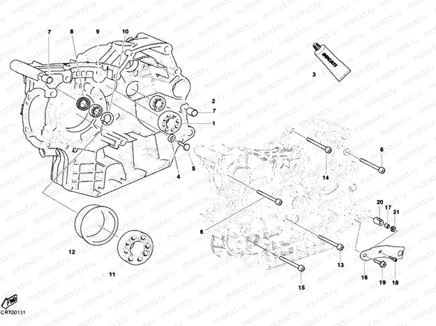 CRANKCASE BEARINGS » ENGINE CASE