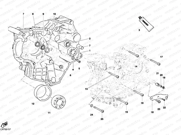 CRANKCASE BEARINGS » ENGINE CASE