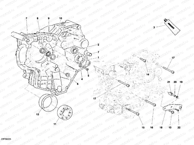 CRANKCASE BEARINGS » ENGINE CASE