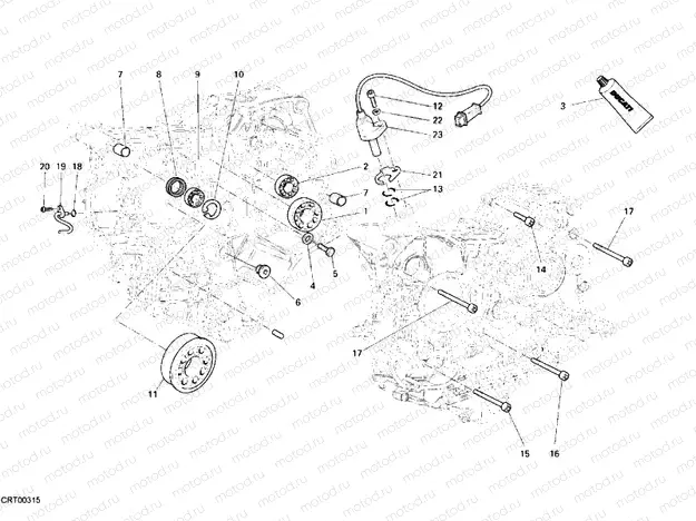 CRANKCASE BEARINGS » ENGINE CASE