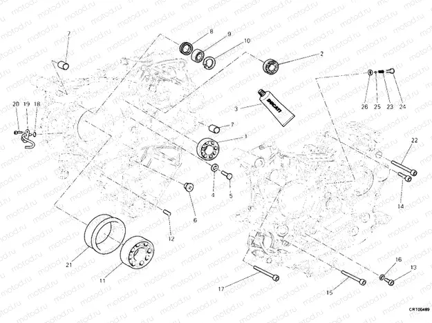 CRANKCASE BEARINGS » ENGINE CASE